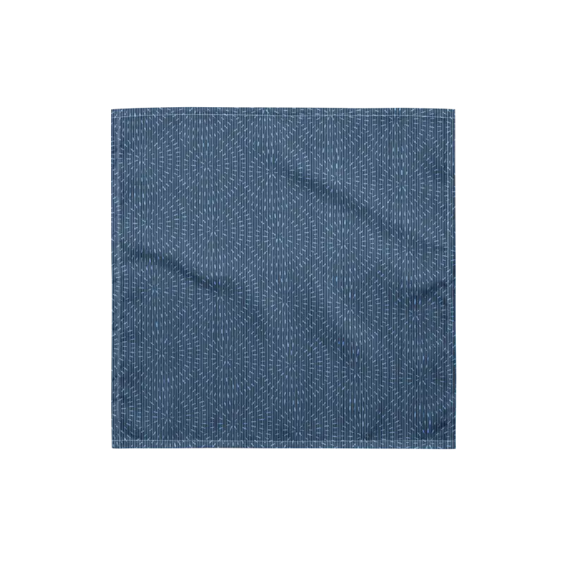 Navy Blue Striped Bandana with Abstract Pattern for Ultimate Style - s and Scarves