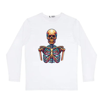 Upgrade your Style with Men’s Skeleton Long Sleeve Aop Shirt - All Over Prints