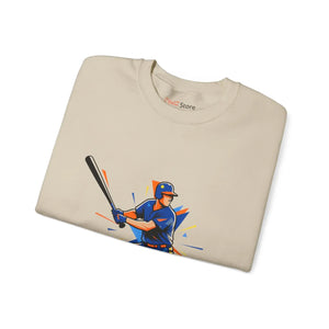 Baseball Batter Crewneck Sweatshirt – Vibrant Player Graphic