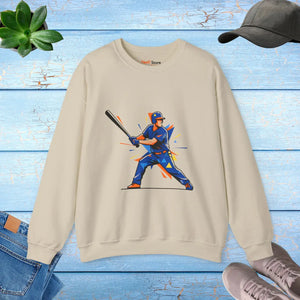 Baseball Batter Crewneck Sweatshirt – Vibrant Player Graphic