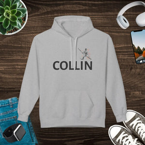 Baseball Hoodie, Personalized Name Player Pullover - s / Sport Grey