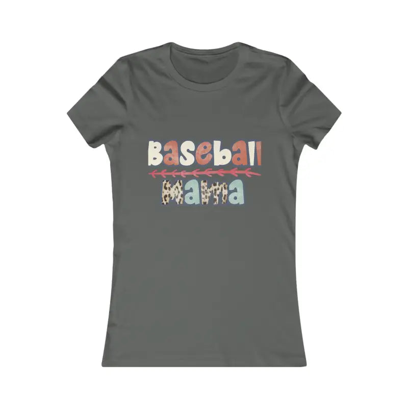 Trendsetting Baseball Mama Tee: your New Favorite Women’s Style - s / Asphalt T-shirt