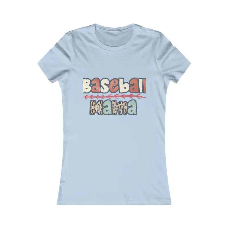 Trendsetting Baseball Mama Tee: your New Favorite Women’s Style - s / Baby Blue T-shirt