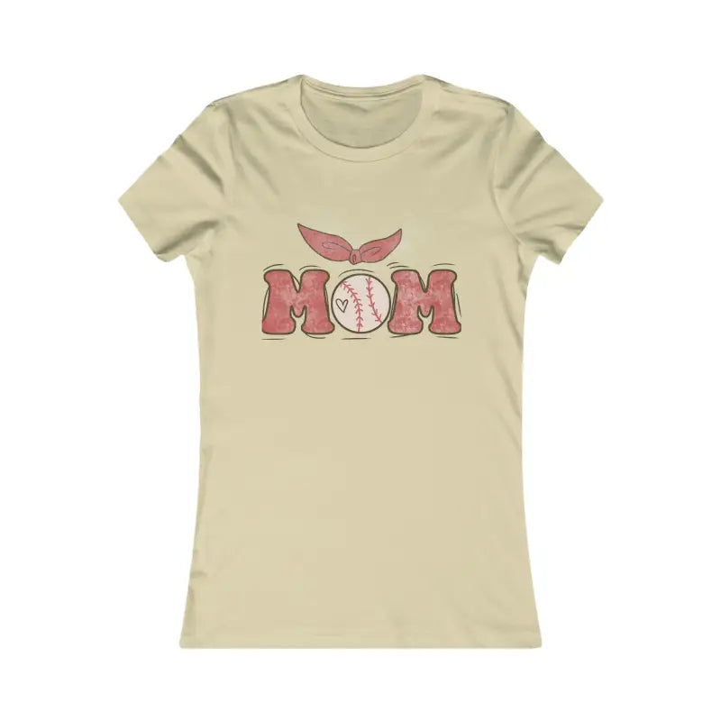 Baseball Mama’s Favorite Tee Chic Comfort Awaits - s / Soft Cream T-shirt