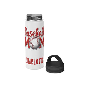 Insulated Baseball Mom Steel Water Bottle Handle Lid - Dipaliz - Bottles