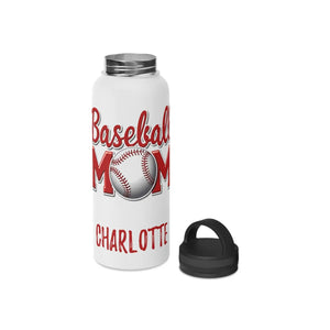 Insulated Baseball Mom Steel Water Bottle Handle Lid - Dipaliz - Bottles
