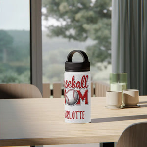 Insulated Baseball Mom Steel Water Bottle Handle Lid - Dipaliz - Bottles