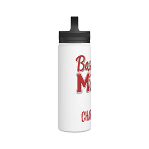 Insulated Baseball Mom Steel Water Bottle Handle Lid - Dipaliz - Bottles