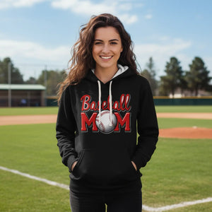 Baseball Mom Unisex Pullover Hoodie - Perfect Gift for Sports Moms - Hoodies - Xs