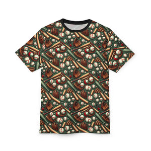 Stylish Baseball Pattern Unisex Tee - Microfiber-knit Fabric - Dipaliz - T-shirts