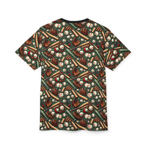 Stylish Baseball Pattern Unisex Tee - Microfiber-knit Fabric - Dipaliz - T-shirts