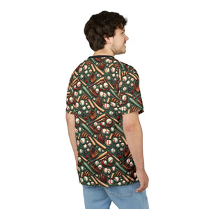 Stylish Baseball Pattern Unisex Tee - Microfiber-knit Fabric - Dipaliz - T-shirts