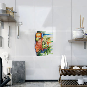 Fruit Veggie Ceramic Photo Tile – 6x6 Wall Art - Dipaliz - Tiles
