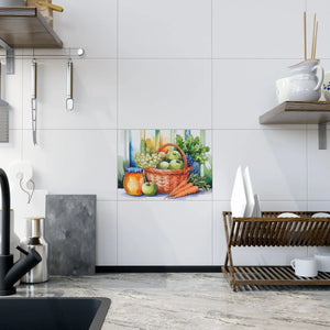 Fruit Veggie Ceramic Photo Tile – 6x6 Wall Art - Dipaliz - Tiles