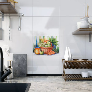 Fruit Veggie Ceramic Photo Tile – 6x6 Wall Art - Dipaliz - Tiles