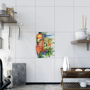 Fruit Veggie Ceramic Photo Tile – 6x6 Wall Art - Dipaliz - Tiles