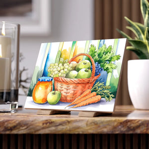 Fruit Veggie Ceramic Photo Tile – 6x6 Wall Art - Dipaliz - Tiles