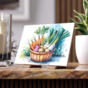 Veggie Ceramic Photo Tile – 6x6 Wall Decor - Dipaliz - Tiles