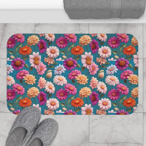 Floral Bath Mat – Soft Microfiber Spa Rug - Dipaliz - Mats & Rugs
