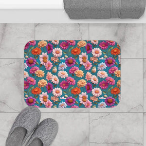 Floral Bath Mat – Soft Microfiber Spa Rug - Dipaliz - Mats & Rugs