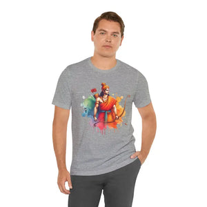 Bhagwan Ram Unisex Jersey Tee Epic Power Design - Dipaliz - Athletic Heather / s - T-shirts