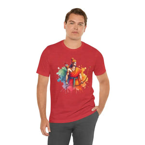 Bhagwan Ram Unisex Jersey Tee Epic Power Design - Dipaliz - Heather Red / s - T-shirts