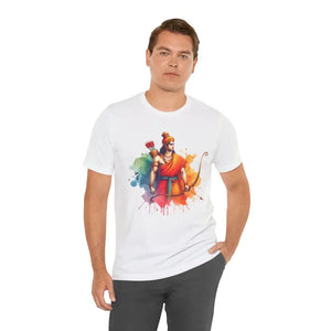 Bhagwan Ram Unisex Jersey Tee Epic Power Design - Dipaliz - White / s - T-shirts