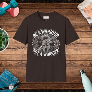 Unisex Softstyle Tee - Solid Colors Warrior Vibes - Dipaliz - Dark Chocolate / s - T-shirts