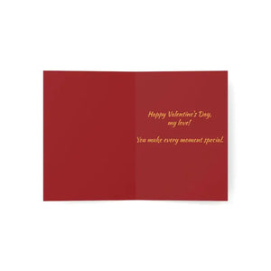 Dazzling Golden Heart Greeting Cards 10 Pack Variety Set - Dipaliz