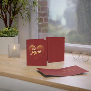 Dazzling Golden Heart Greeting Cards 10 Pack Variety Set - Dipaliz