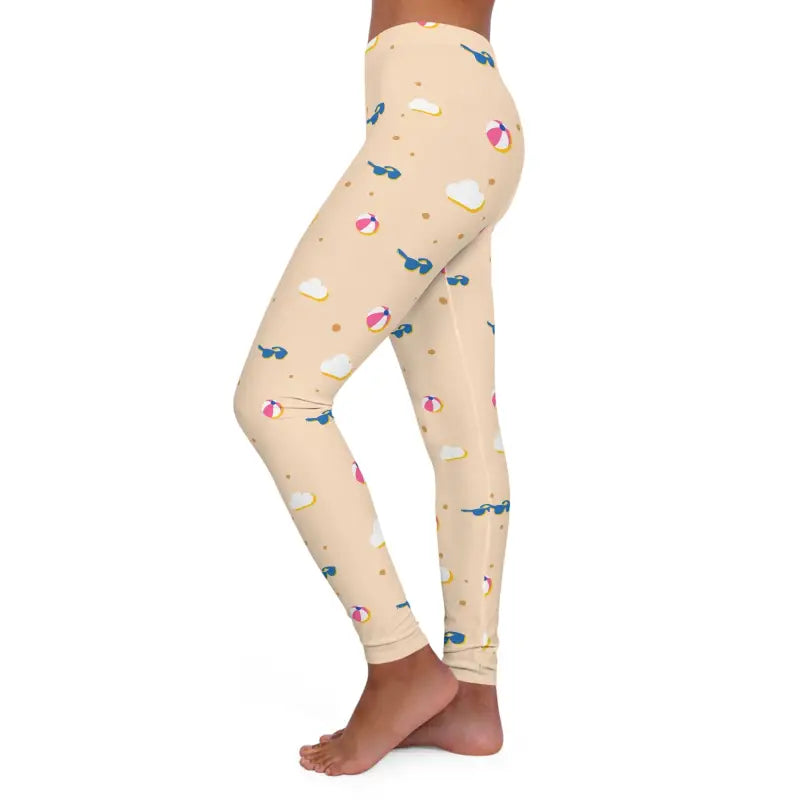 Beach Babe Spandex Leggings Flaunt your Curves and Shine! - All Over Prints