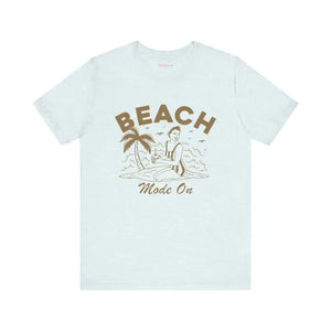 Beach Mode on Jersey Short Sleeve Tee - Ultra Comfy - Dipaliz - T-shirts