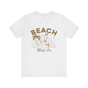 Beach Mode on Jersey Short Sleeve Tee - Ultra Comfy - Dipaliz - T-shirts