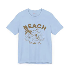 Beach Mode on Jersey Short Sleeve Tee - Ultra Comfy - Dipaliz - T-shirts