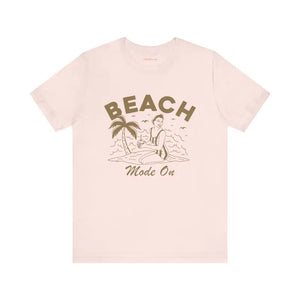 Beach Mode on Jersey Short Sleeve Tee - Ultra Comfy - Dipaliz - T-shirts