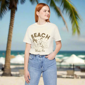 Beach Mode on Jersey Short Sleeve Tee - Ultra Comfy - Dipaliz - T-shirts