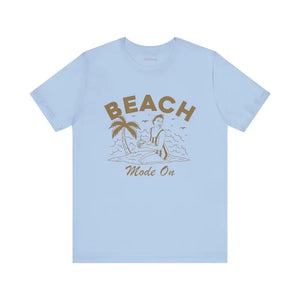 Beach Mode on Jersey Short Sleeve Tee - Ultra Comfy - Dipaliz - T-shirts