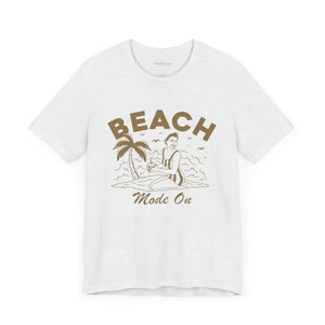 Beach Mode on Jersey Short Sleeve Tee - Ultra Comfy - Dipaliz - T-shirts