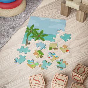 Kids Puzzle Beach Toys 30 Piece Rounded Corners Safe Fun - Dipaliz - Pcs (vertical) - Jigsaw Puzzles