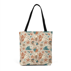 Bags - Beach Vacation Pattern Woven Tote - Textured Tile Design - Dipaliz