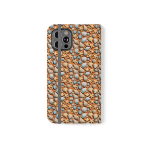 Samsung Galaxy Flip Cases Sea Shells Beach Print - Dipaliz - Iphone 12 Pro - Mobile Phone