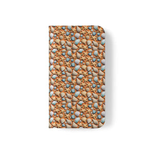 Samsung Galaxy Flip Cases Sea Shells Beach Print - Dipaliz - Mobile Phone