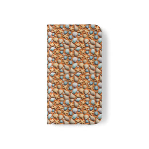 Samsung Galaxy Flip Cases Sea Shells Beach Print - Dipaliz - Mobile Phone