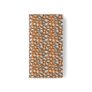 Samsung Galaxy Flip Cases Sea Shells Beach Print - Dipaliz - Mobile Phone