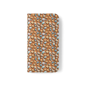 Samsung Galaxy Flip Cases Sea Shells Beach Print - Dipaliz - Mobile Phone