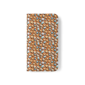Samsung Galaxy Flip Cases Sea Shells Beach Print - Dipaliz - Mobile Phone
