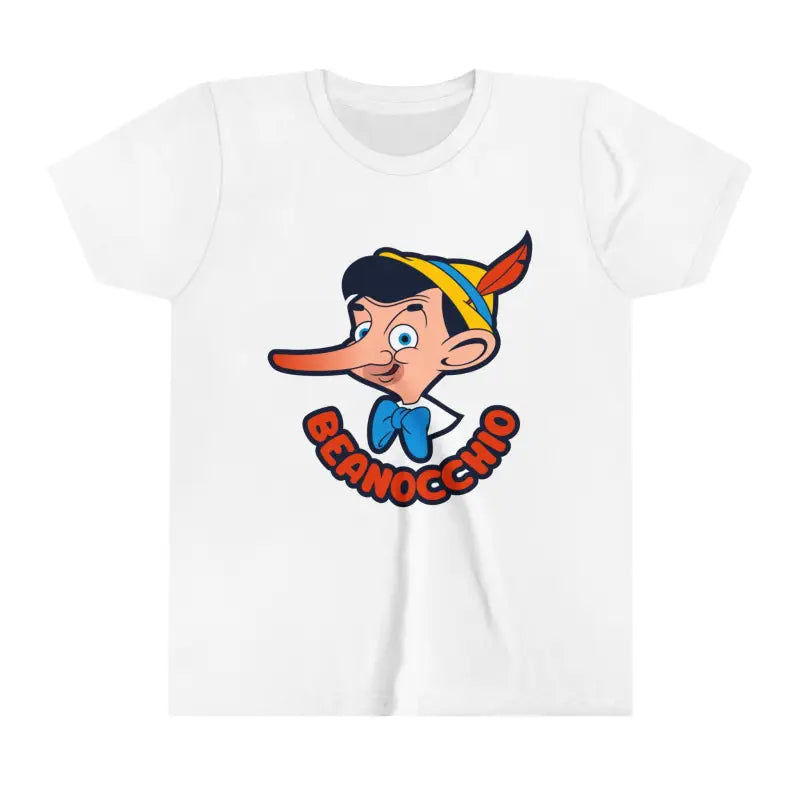 Beanocchio Youth Short Sleeve Tee: Trendy Fun and Stylish! - White / s Kids Clothes