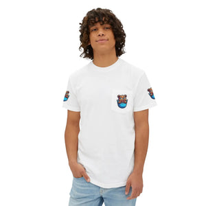 Soft Cotton Bear in a Pocket Tee Eco-friendly - Dipaliz - T-shirts