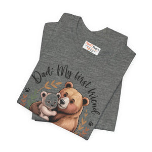 Soft Unisex Jersey Bear Tee - Family Gatherings - Dipaliz - T-shirts - Xs