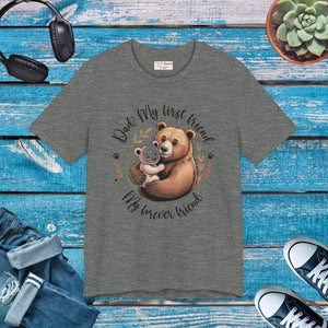Soft Unisex Jersey Bear Tee - Family Gatherings - Dipaliz - T-shirts - Xs